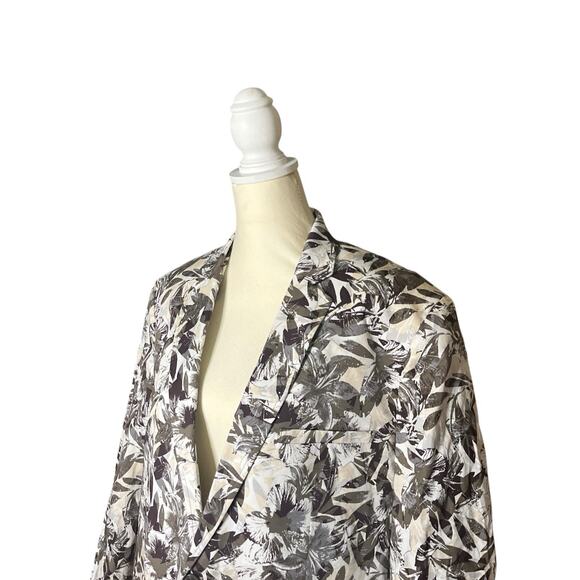 INC International Concepts Macy’s Taupe Tone Comb Floral Blazer NWT US XL - Picture 2 of 13